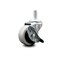 Service Caster 2 Inch Thermoplastic Rubber Wheel 5/16 Inch Threaded Stem Caster with Brake SCC SCC-TS05S210-TPRS-SLB-5161815 - alternate 3